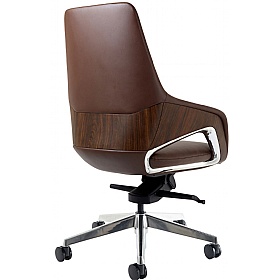 Olive Faux Leather Executive Office Chair