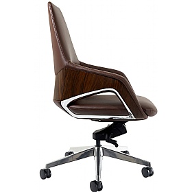 Olive Faux Leather Executive Office Chair