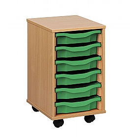 Classic 6 Tray Shallow Storage - School Furniture