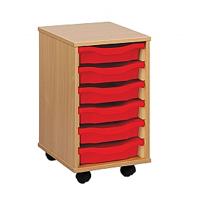Classic 6 Tray Shallow Storage - School Furniture