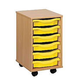 Classic 6 Tray Shallow Storage - School Furniture