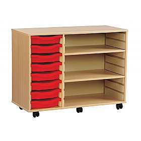 Classic 8 Shallow Tray Unit with 2 Adjustable Shelves