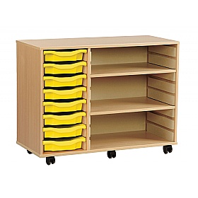 Classic 8 Shallow Tray Unit with 2 Adjustable Shelves