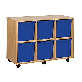 Classic Horizontal 6 Jumbo Tray Storage