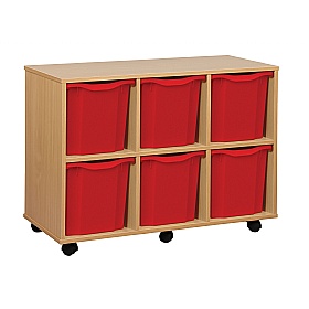Classic Horizontal 6 Jumbo Tray Storage