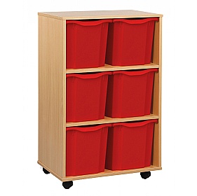 Classic Vertical 6 Jumbo Tray Storage