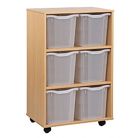 Classic Vertical 6 Jumbo Tray Storage