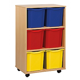 Classic Vertical 6 Jumbo Tray Storage