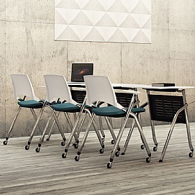 La Kendo Upholstered 4-Leg Meeting and Conference Chair