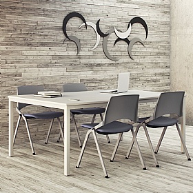 La Kendo Upholstered 4-Leg Meeting and Conference Chair