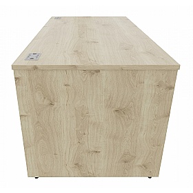 Forme Rectangular Office Desks with Single Fixed Drawers