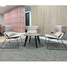 Levato Medium Back Sled Base Lounge and Breakout Chairs