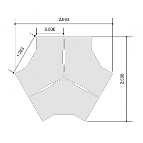 Tract 3 Person Cluster Bench Desks - Office Desks