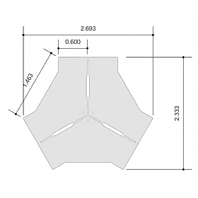 Tract 3 Person Cluster Bench Desks - Office Desks