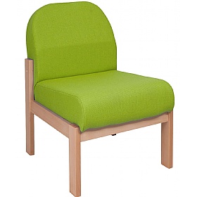 Silvan Curve Wooden Frame Modular Reception and Breakout Seating