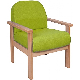 Silvan Wooden Frame Modular Reception and Breakout Armchair