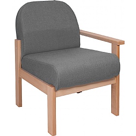 Silvan Wooden Frame Modular Reception and Breakout Left Arm