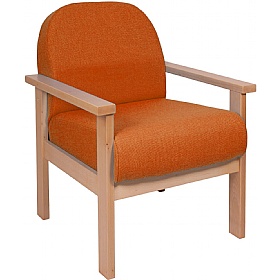 Silvan Wooden Frame Modular Reception and Breakout Armchair