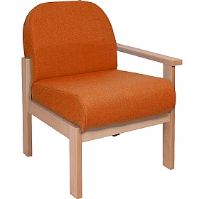 Silvan Wooden Frame Modular Reception and Breakout Left Arm