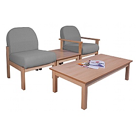 Silvan Wooden Frame Modular Reception and Breakout Chair