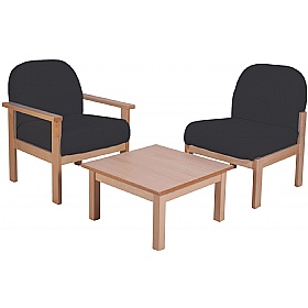 Silvan Wooden Frame Modular Reception and Breakout Chair