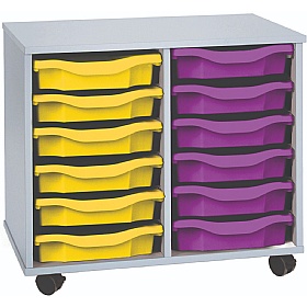 Premium 12 Tray Mobile Storage - School Furniture