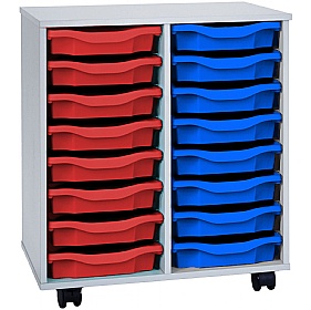 Premium 16 Tray Mobile Storage