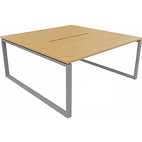 Apex 2 Person Hoop Leg Rectangular Back to Back Bench Desks