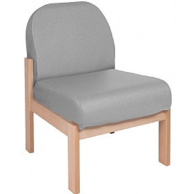 Silvan Curve Vinyl Wooden Frame Modular Reception and Breakout Seating