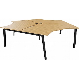 Apex 3 Person Cluster A-Frame Bench Desks