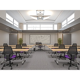 Unified Modular Tilting Rectangular Conference and Boardroom Tables
