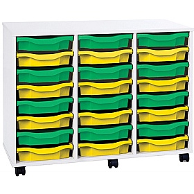 Premium 24 Tray Mobile Storage