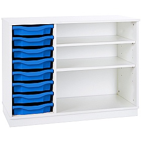 Premium 8 Tray Storage With 2 Adjustable Shelves