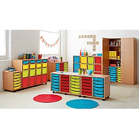 Classic 16 Extra Deep Tray Storage - School Furniture