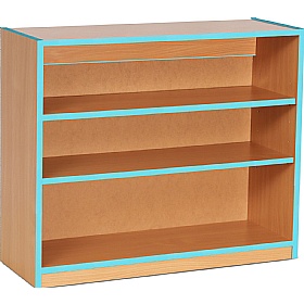Coloured Edge School Bookcases 750H