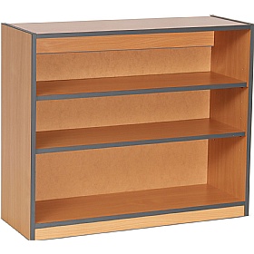 Coloured Edge School Bookcases 750H