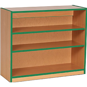 Coloured Edge School Bookcases 750H