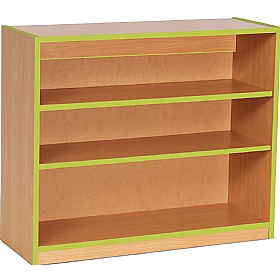 Coloured Edge School Bookcases 750H