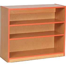 Coloured Edge School Bookcases 750H