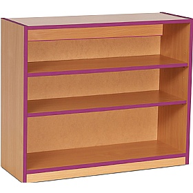 Coloured Edge School Bookcases 750H