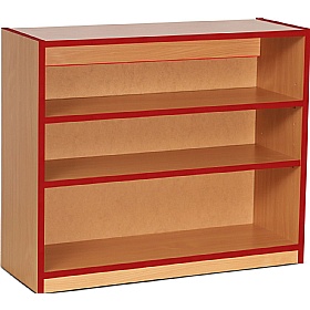 Coloured Edge School Bookcases 750H