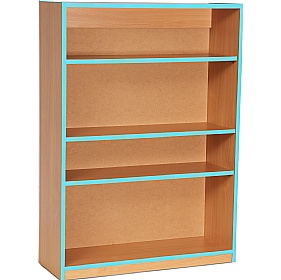 Coloured Edge School Bookcases 1250H