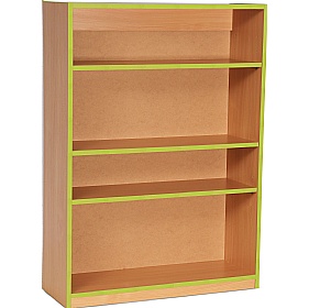 Coloured Edge School Bookcases 1250H