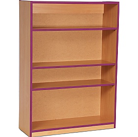 Coloured Edge School Bookcases 1250H