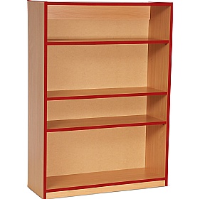Coloured Edge School Bookcases 1250H