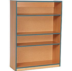 Coloured Edge School Bookcases 1250H