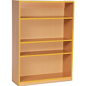 Coloured Edge School Bookcases 1250H