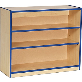 Coloured Edge School Bookcases 750H