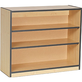 Coloured Edge School Bookcases 750H