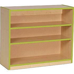Coloured Edge School Bookcases 750H